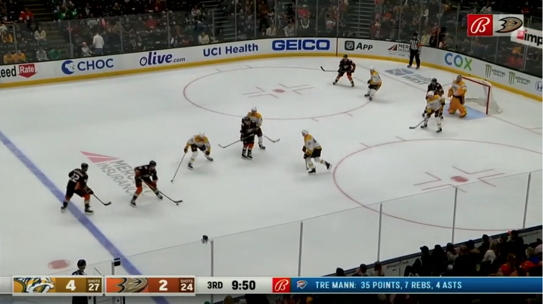 McDavid and Fowler with Blue Line Cross Drops